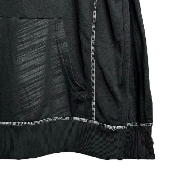 Star Wars Black Gray Stripes Long Sleeve Drawstring Hoodie Kangaroo Pocket Large - Picture 8 of 16